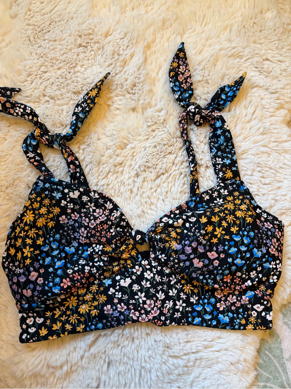 Sunsets Floral Bikini Top